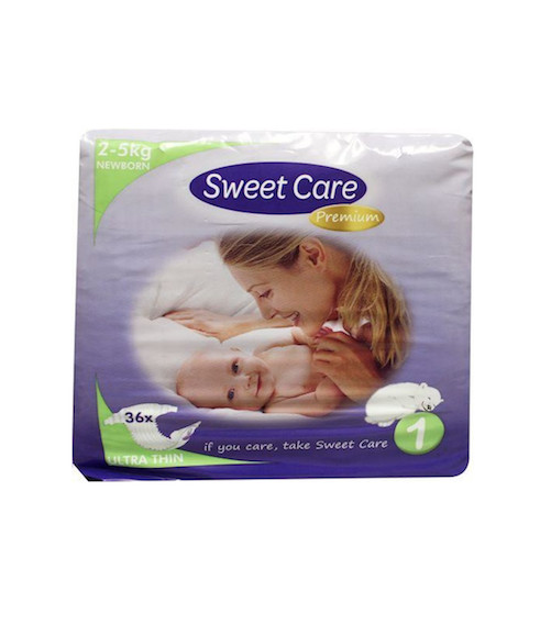 Sweetcare Premium Newborn Maat 1 2-5kg 36st