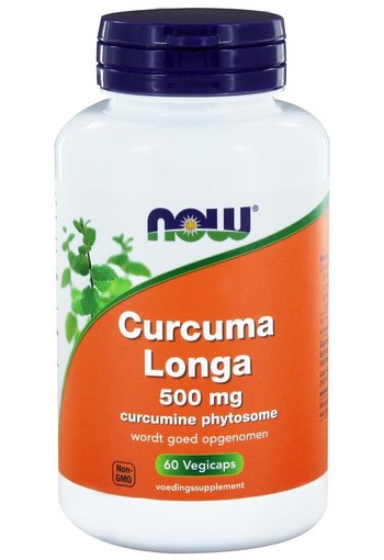 NOW Curcuma longa 500mg (curcumine phytosome) (60 Vegetarische capsules)