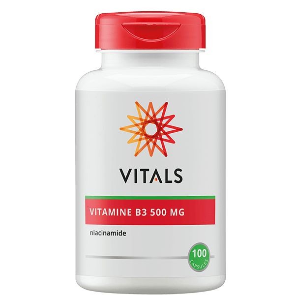 Vitals Vitamine B3 niacinamide 500 mg (100 Capsules)