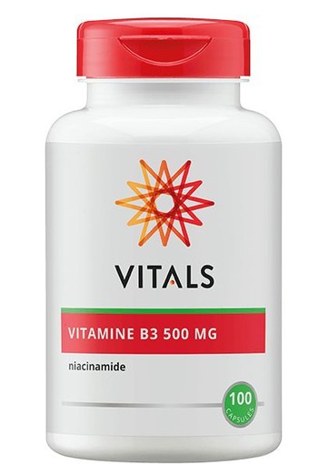Vitals Vitamine B3 niacinamide 500 mg (100 Capsules)