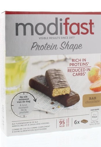 Modifast Protein shape reep chocolade (162 Gram)