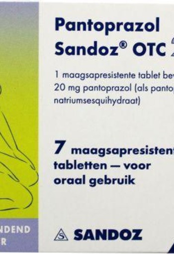 Sandoz Pantoprazol 20 mg (7 Stuks)