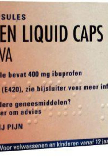 Teva Ibuprofen 400 mg liquid (20 Capsules)