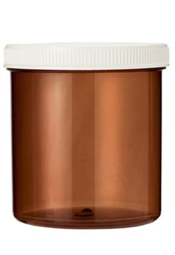 Spruyt Hillen Tabletflacon 250ml bruin met dop (24 Stuks)