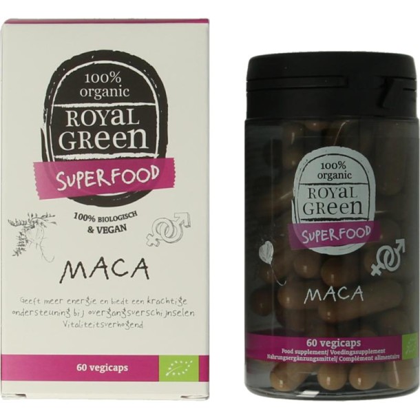Royal Green Maca bio (60 Vegetarische capsules)