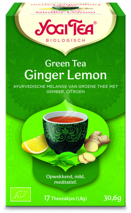 Yogi Tea Green tea ginger lemon bio (17 Zakjes)