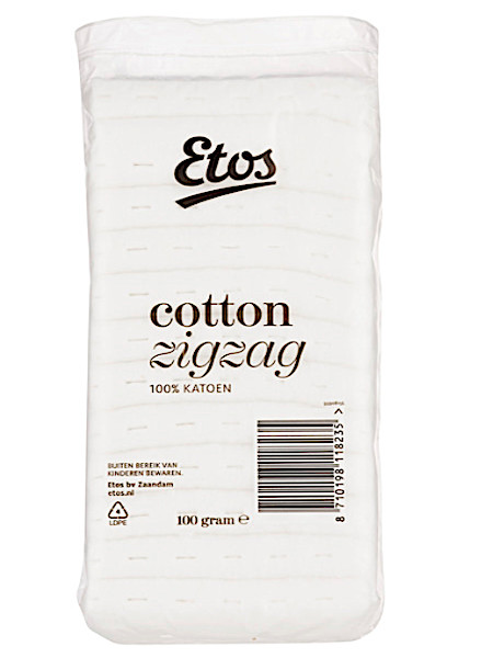 Etos Zig­zag wat­ten  100 g