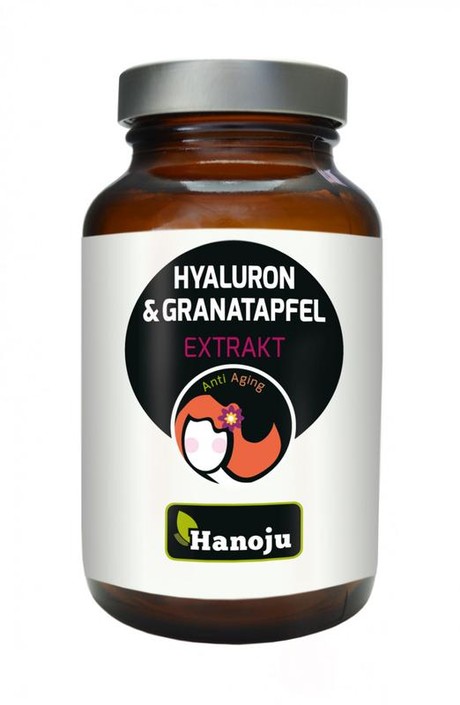 Hanoju Hyaluronzuur granaatappel extract (90 Vegetarische capsules)
