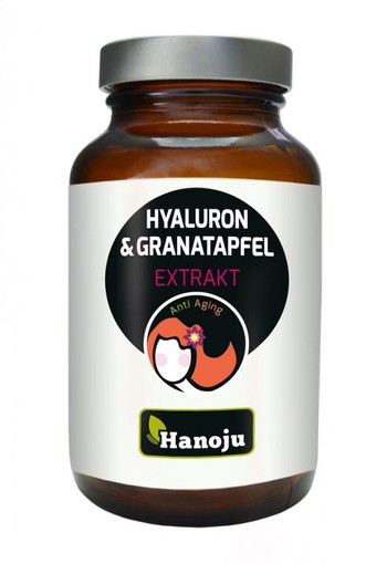Hanoju Hyaluronzuur granaatappel extract (90 Vegetarische capsules)