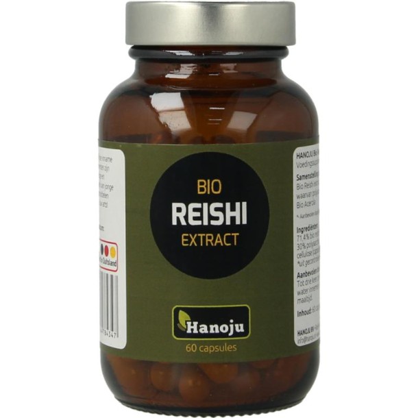 Hanoju Reishi extract bio (60 Vegetarische capsules)
