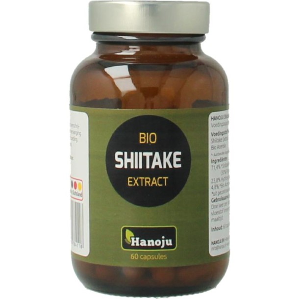 Hanoju Shiitake extract bio (60 Vegetarische capsules)