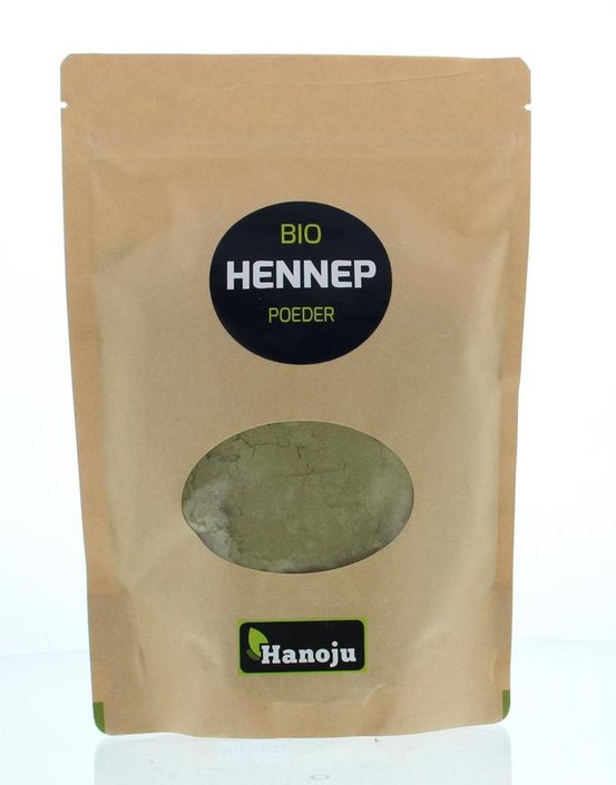 Hanoju Bio hennep poeder paper bag (250 Gram)