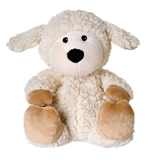 Warmies Schaap lockesherpa beige uitneembare vull (1 Stuks)