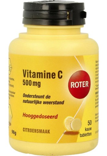Roter Vitamine C 500 mg citroen (50 Kauwtabletten)