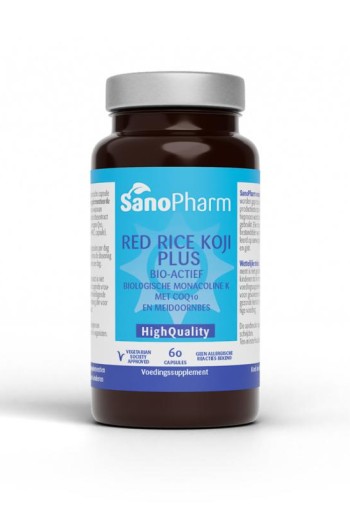 Sanopharm Red rice koji plus high quality (60 Vegetarische capsules)