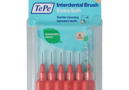 Tepe Interdentale rager extra soft licht rood maat 2 (6 Stuks)
