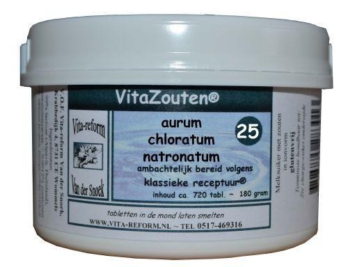 Vitazouten Aurum chlor. natronatum VitaZout nr. 25 (720 Tabletten)
