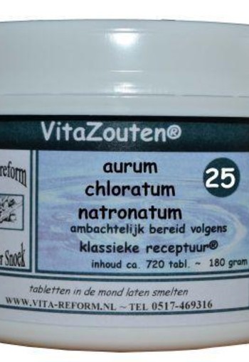 Vitazouten Aurum chlor. natronatum VitaZout nr. 25 (720 Tabletten)