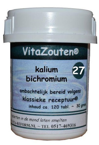 Vitazouten Kalium bichromicum VitaZout nr. 27 (120 Tabletten)