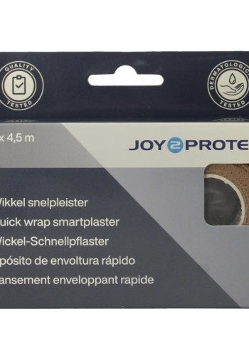 Joy2Protect Snelpleisters huidskleur 2.5cm x 4.5m (2 Rol)