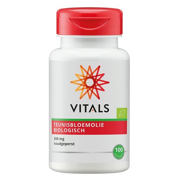 Vitals Teunisbloemolie 500mg bio (100 Softgels)