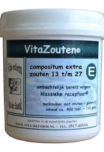 Vitazouten Compositum extra 13 t/m 27 (400 Tabletten)
