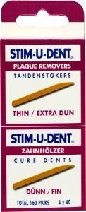 Stimudent Tandenstokers dun 4 x 40 stuks 160 Stuks