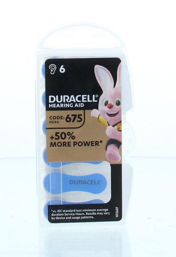 Duracell Hearing aid batterij 675 (6 Stuks)