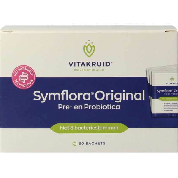 Vitakruid Symflora Original Pre- en Probiotica 8 stammen (30 Sachets)