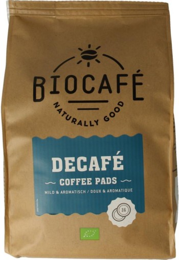 Biocafe Coffee pads caffeinevrij bio (36 Stuks)