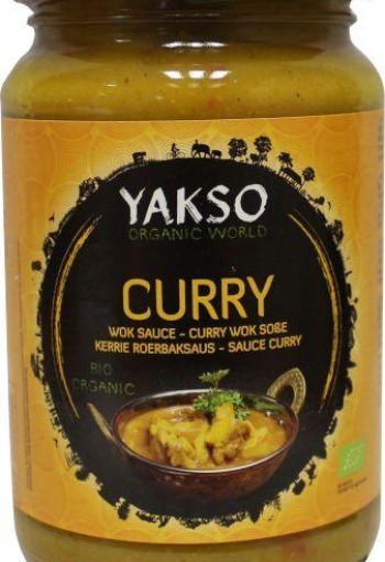 Yakso Curry wok saus bio (350 Gram)