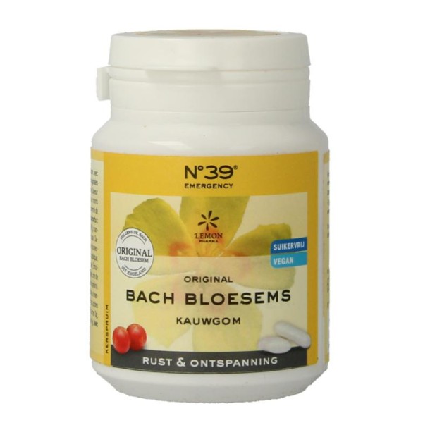 Lemonpharma Bach Bach Bloesem kauwgom nr. 39 rust en ontspanning (40 Stuks)