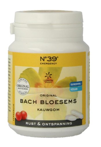 Lemonpharma Bach Bach Bloesem kauwgom nr. 39 rust en ontspanning (40 Stuks)