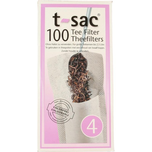 T-Sac Theefilters no.4 (100 Stuks)