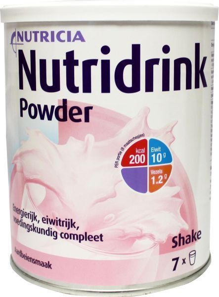Nutridrink Aardbei poeder (335 Gram)