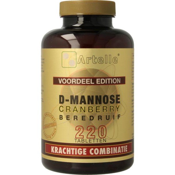 Artelle D-Mannose cranberry berendruif (220 Tabletten)