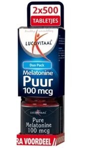 Lucovitaal Melatonine duo 0.1mg 2 x 500 tabletten (1000 Tabletten)