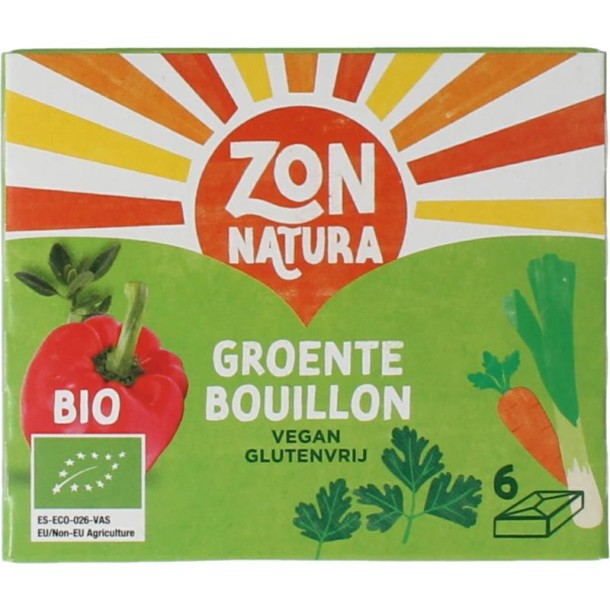 Zonnatura Groentebouillon tablet 11 gram bio (6 Stuks)