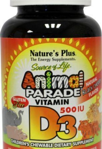 Natures Plus Animal parade vitamine D3 kauwtablet (90 Kauwtabletten)