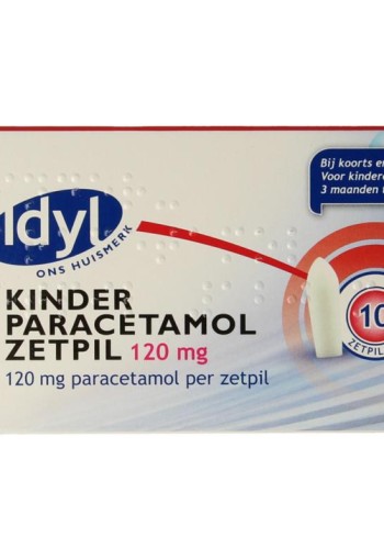 Idyl Paracetamol kind 120mg (10 Zetpillen)