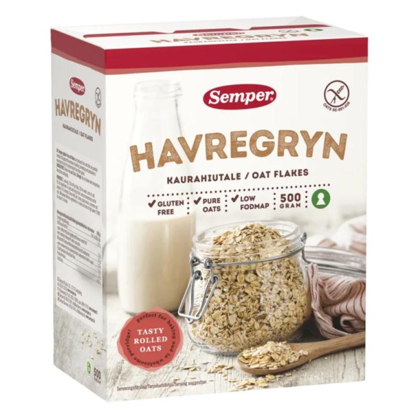 Semper Havermout vlokken glutenvrij (500 Gram)