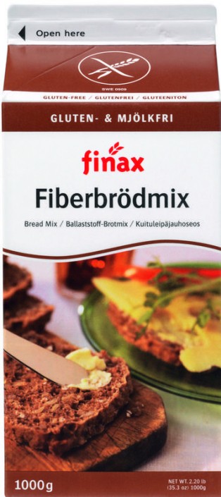 Finax Broodmix bruin vezelrijk glutenvrij (1 Kilogram)