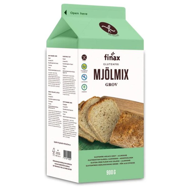 Finax Broodmix bruin glutenvrij (900 Gram)