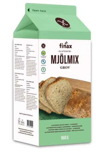 Finax Broodmix bruin glutenvrij (900 Gram)