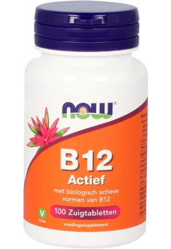 NOW Vitamine B12 actief (100 Zuigtabletten)