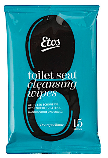 Etos Toi­let­seat clean­sing wi­pes 15 stuks