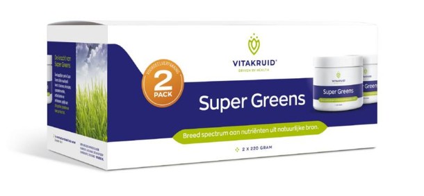 Vitakruid Super Greens 2-Pack oa probiotica & enzymen (2 Stuks)