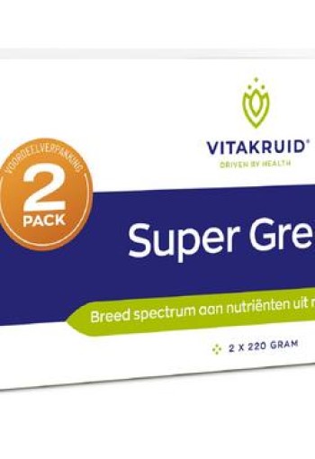 Vitakruid Super Greens 2-Pack oa probiotica & enzymen (2 Stuks)