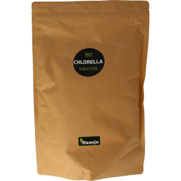 Hanoju Bio chlorella tabletten papier zak (2500 Tabletten)