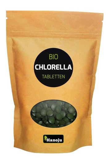 Hanoju Bio chlorella tabletten papier zak (625 Tabletten)
